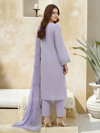 3 Piece Lawn Massouri Suit-Embroidered (Unstitched)