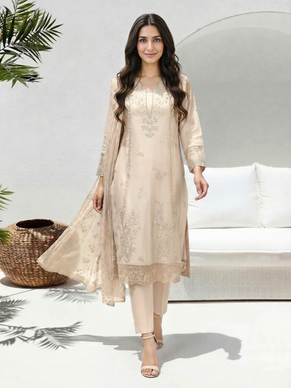 3 Piece Lawn Suit-  Embroidered (Unstitched)