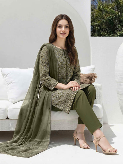 3 Piece Lawn Suit (Unstitched)