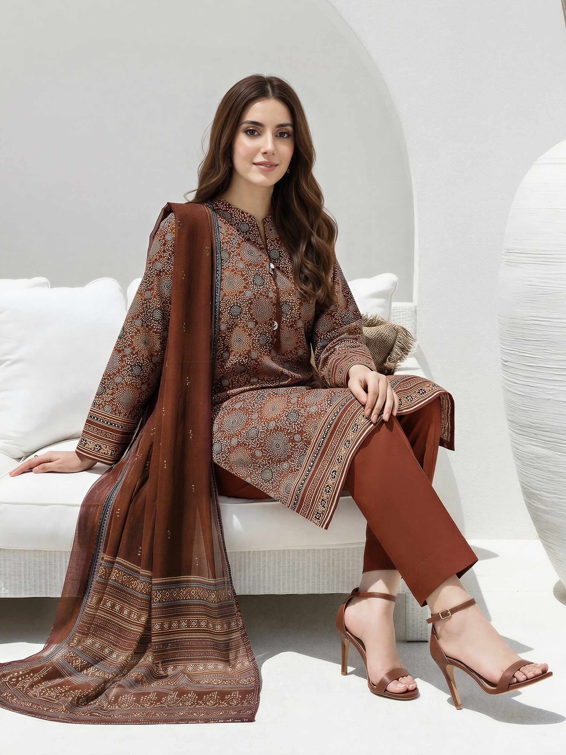 3 Piece Lawn Suit (Unstitched)
