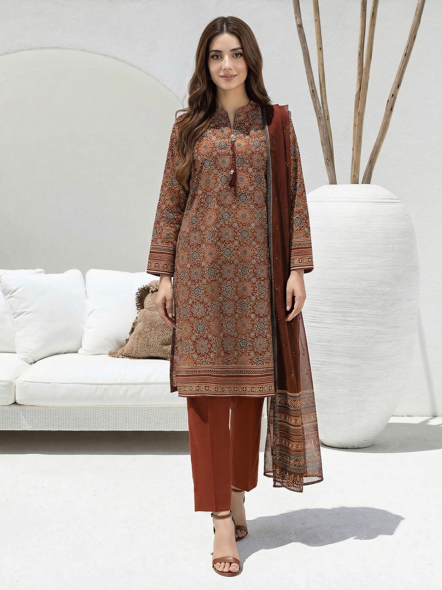 3 Piece Lawn Suit (Unstitched)