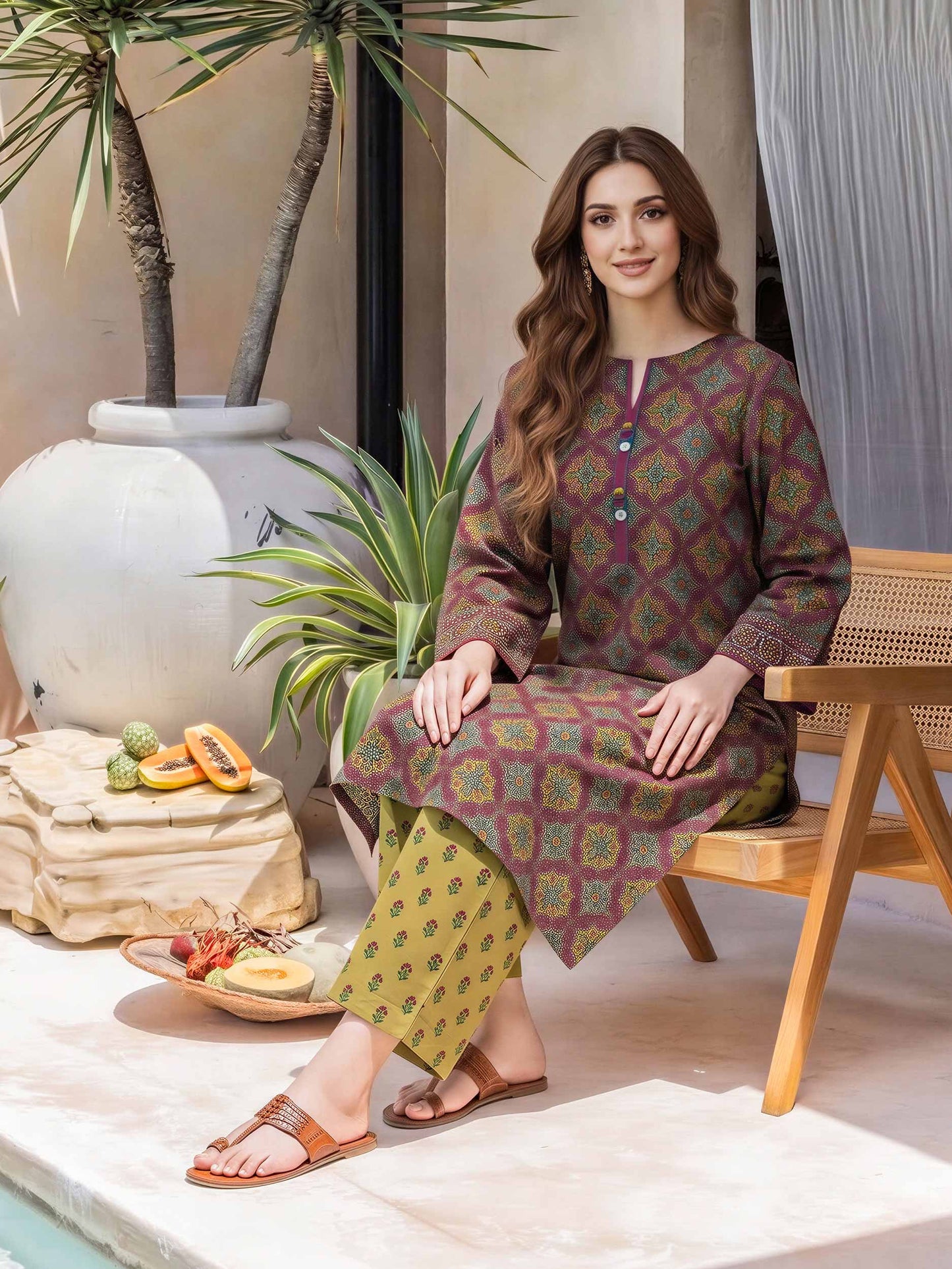 2 Piece Lawn Suit (Unstitched)