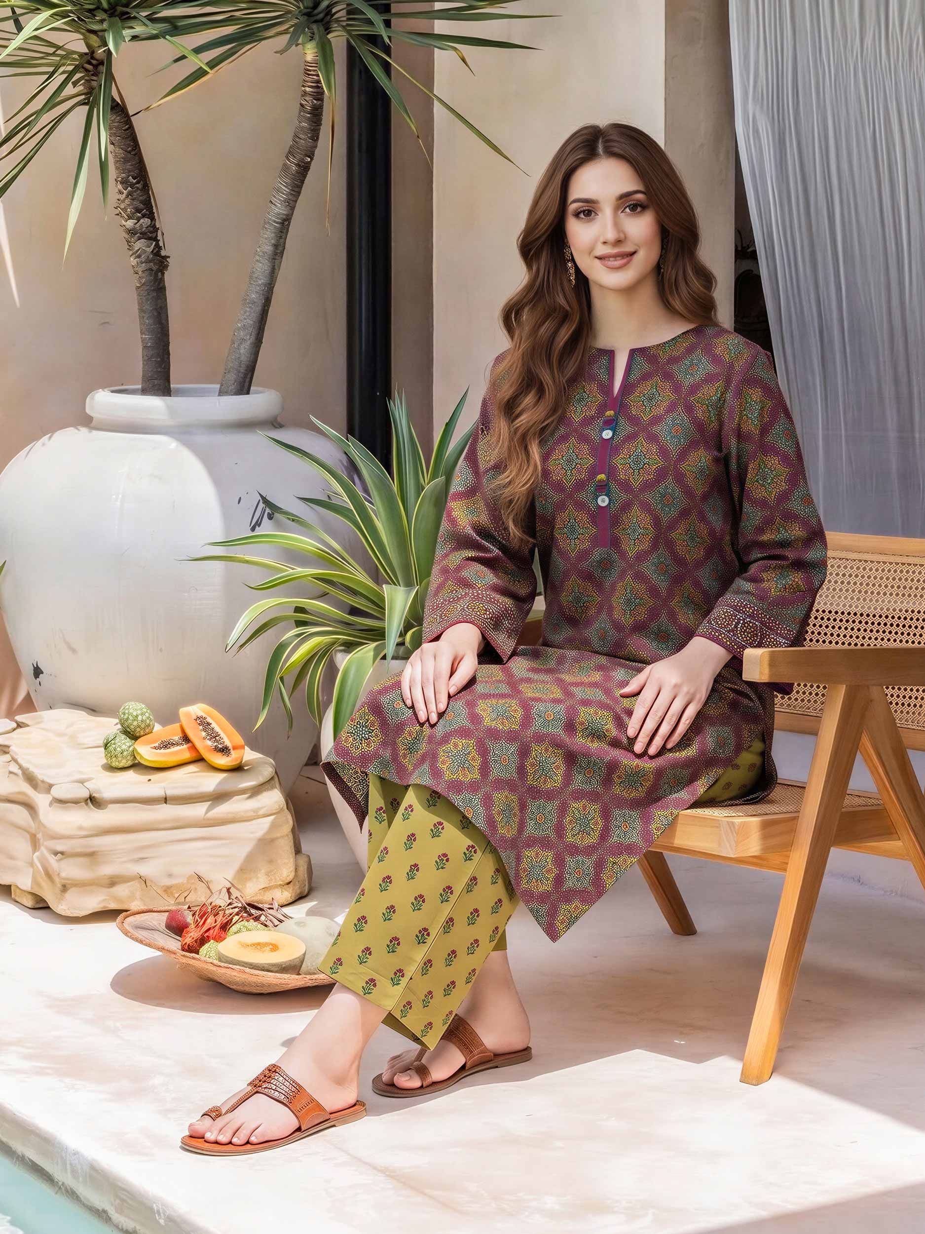 2 Piece Lawn Suit (Unstitched)