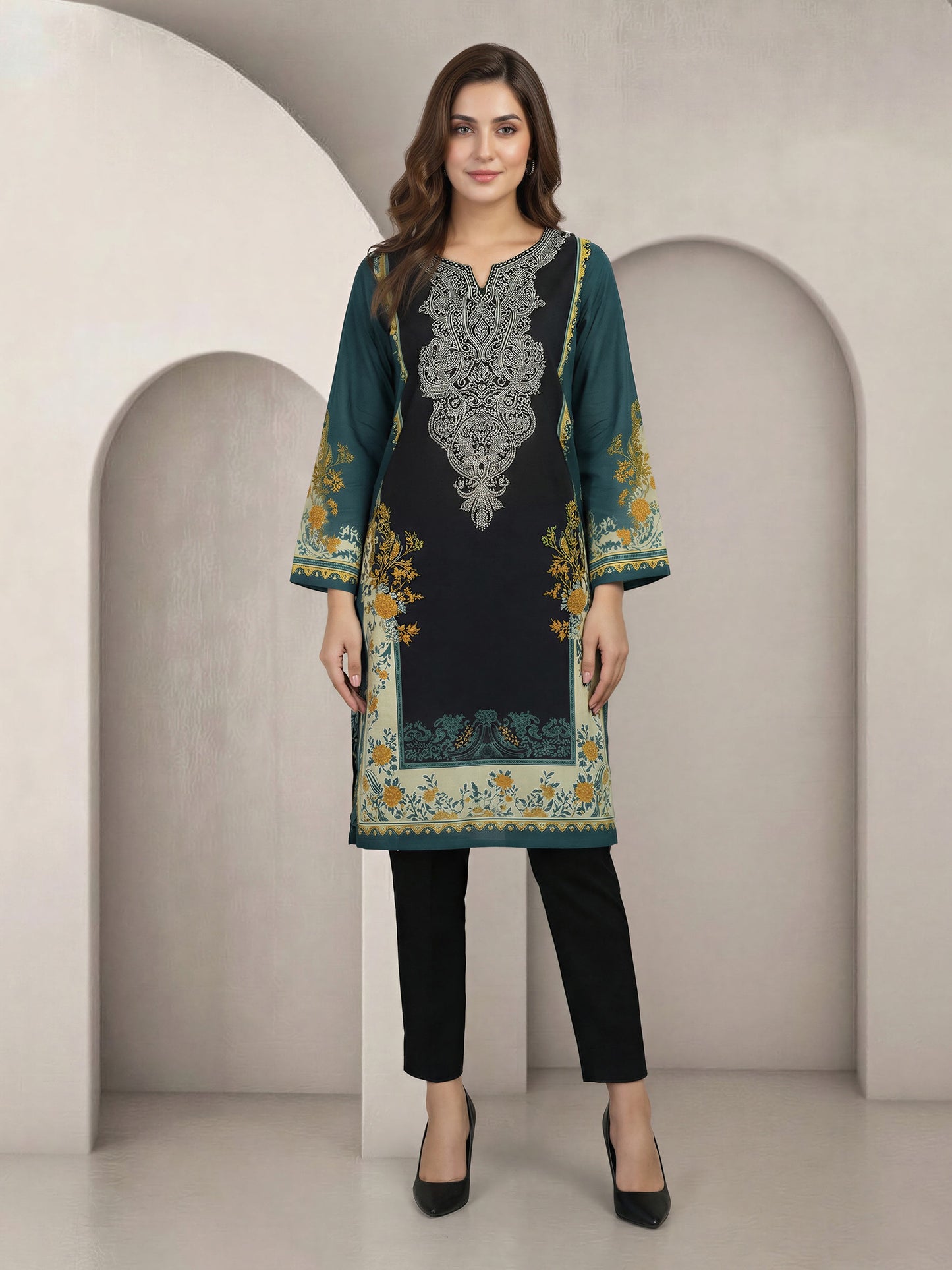 Lawn Shirt- Printed (Unstitched)