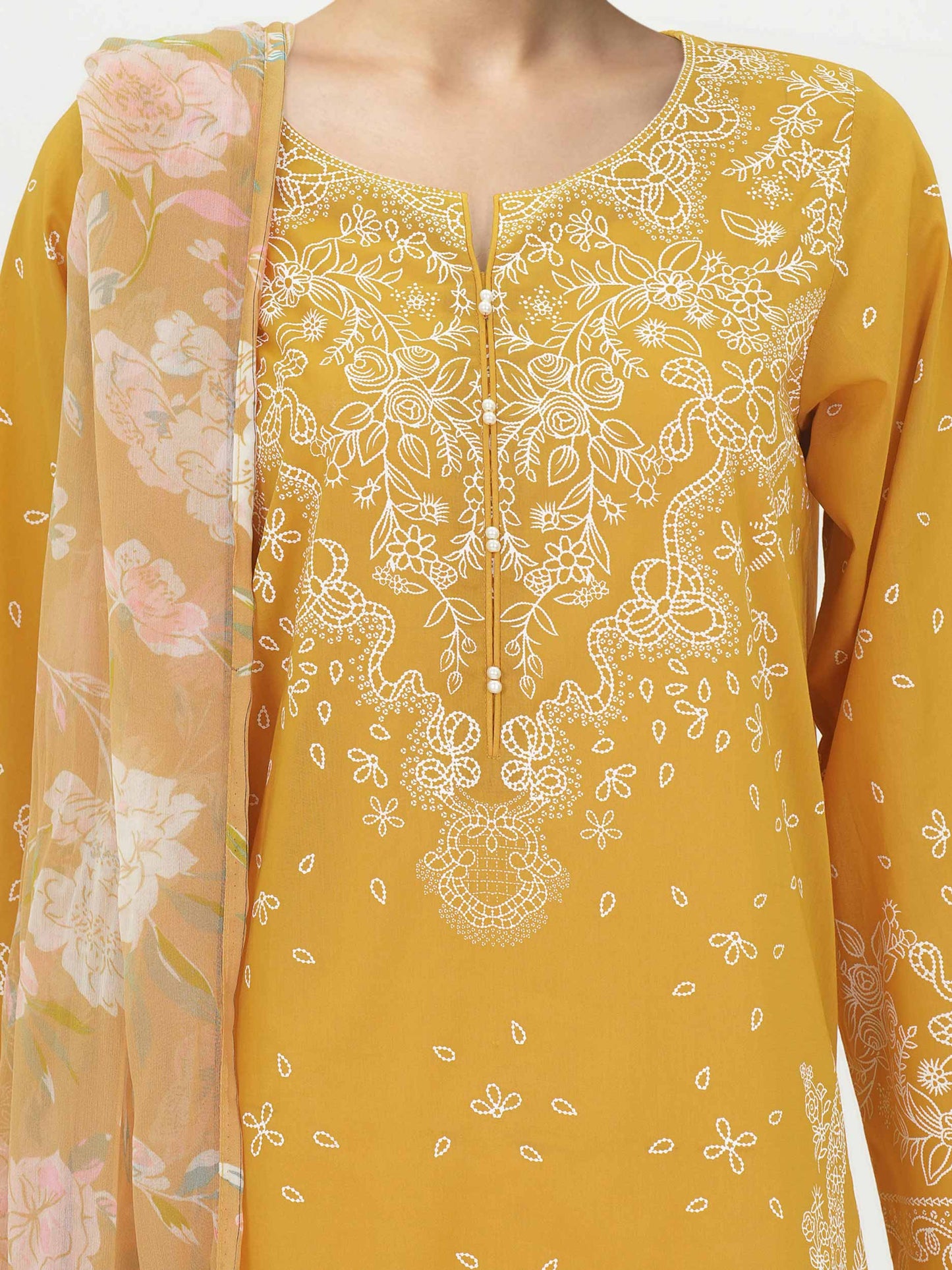 2 Piece Lawn Suit- Paste Printed (Unstitched)