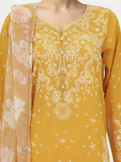 2 Piece Lawn Suit- Paste Printed (Unstitched)