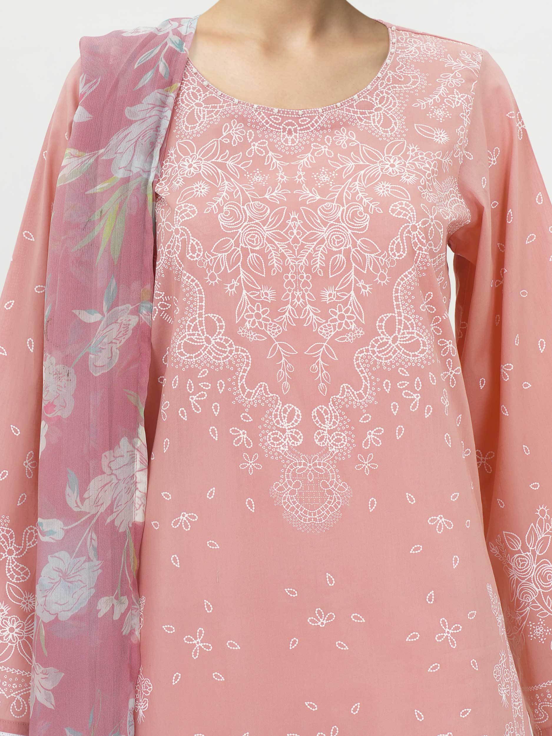 2 Piece Lawn Suit- Paste Printed (Unstitched)