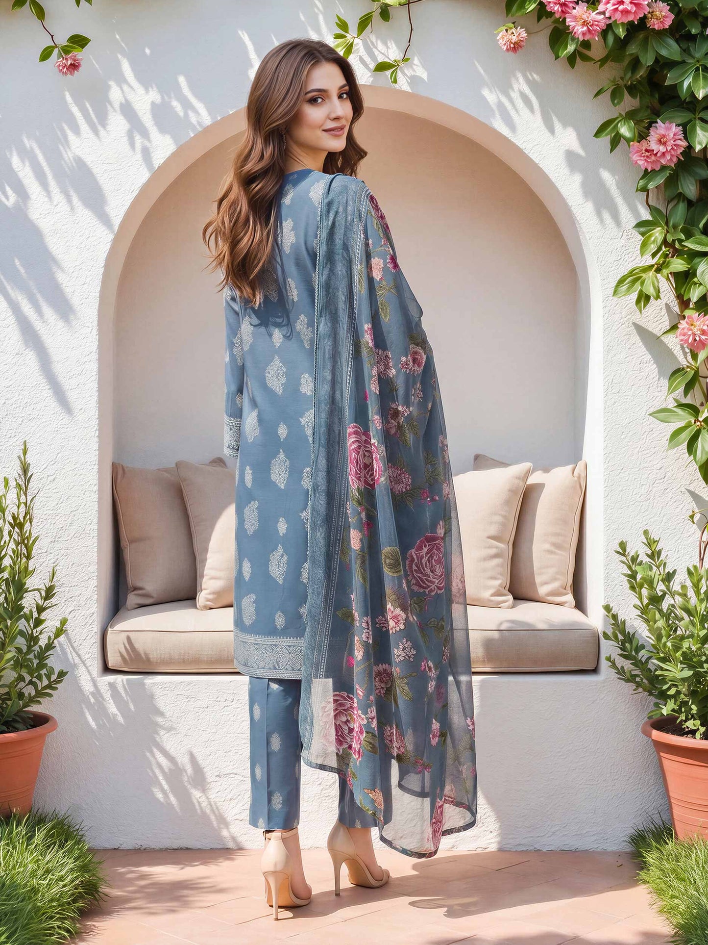 3 Piece Lawn Suit (Unstitched)