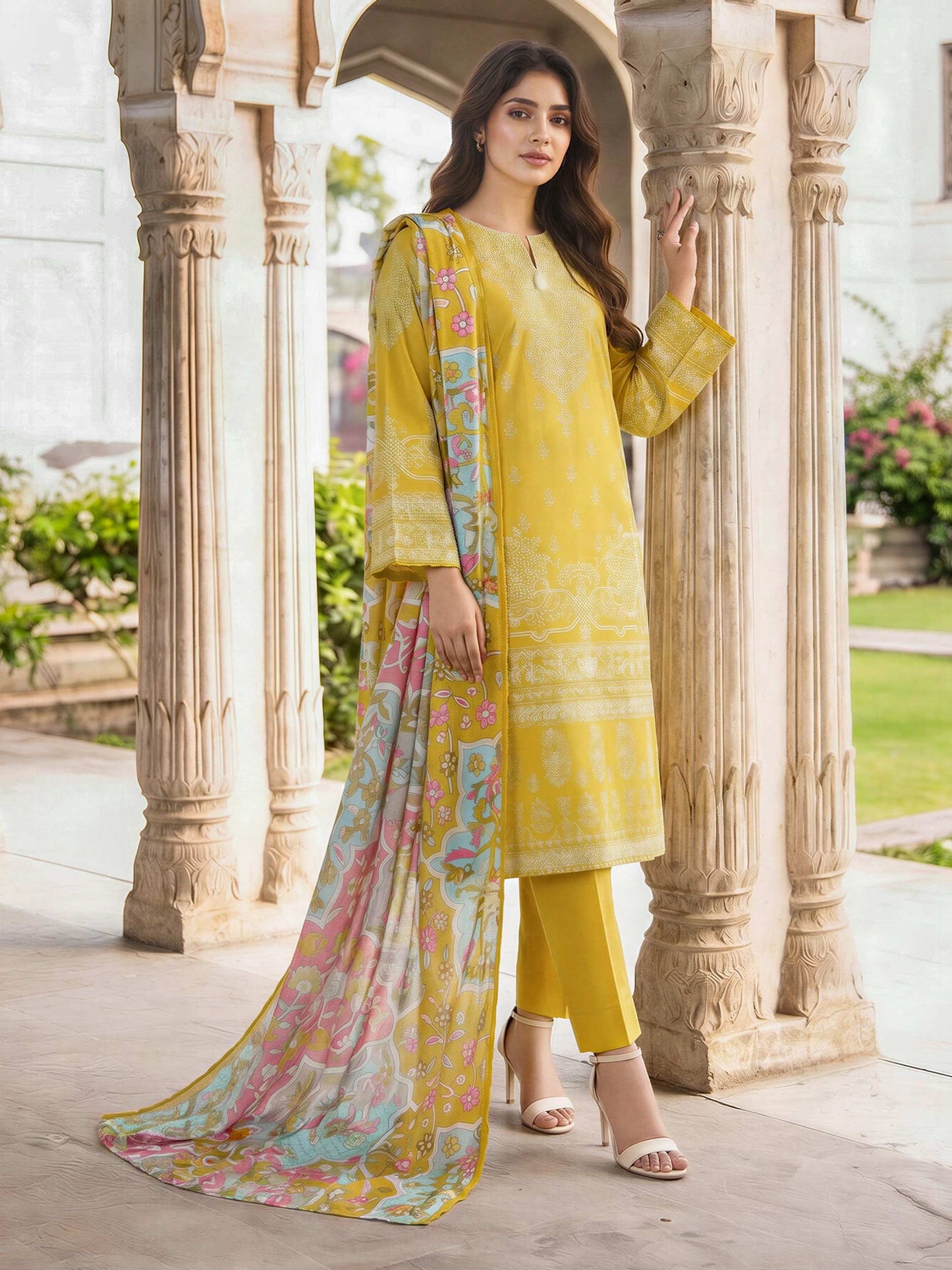 3 Piece Lawn Suit (Unstitched)