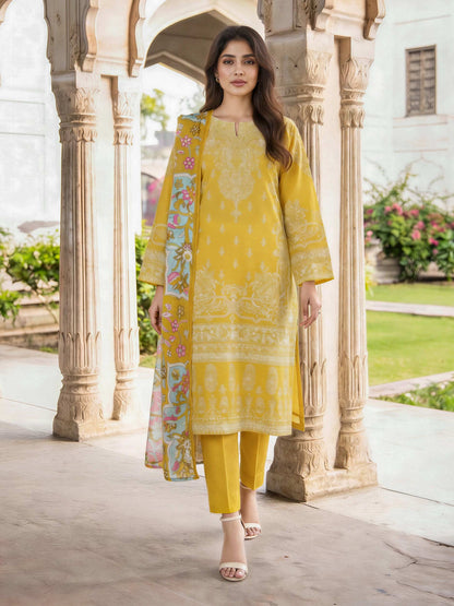 3 Piece Lawn Suit (Unstitched)