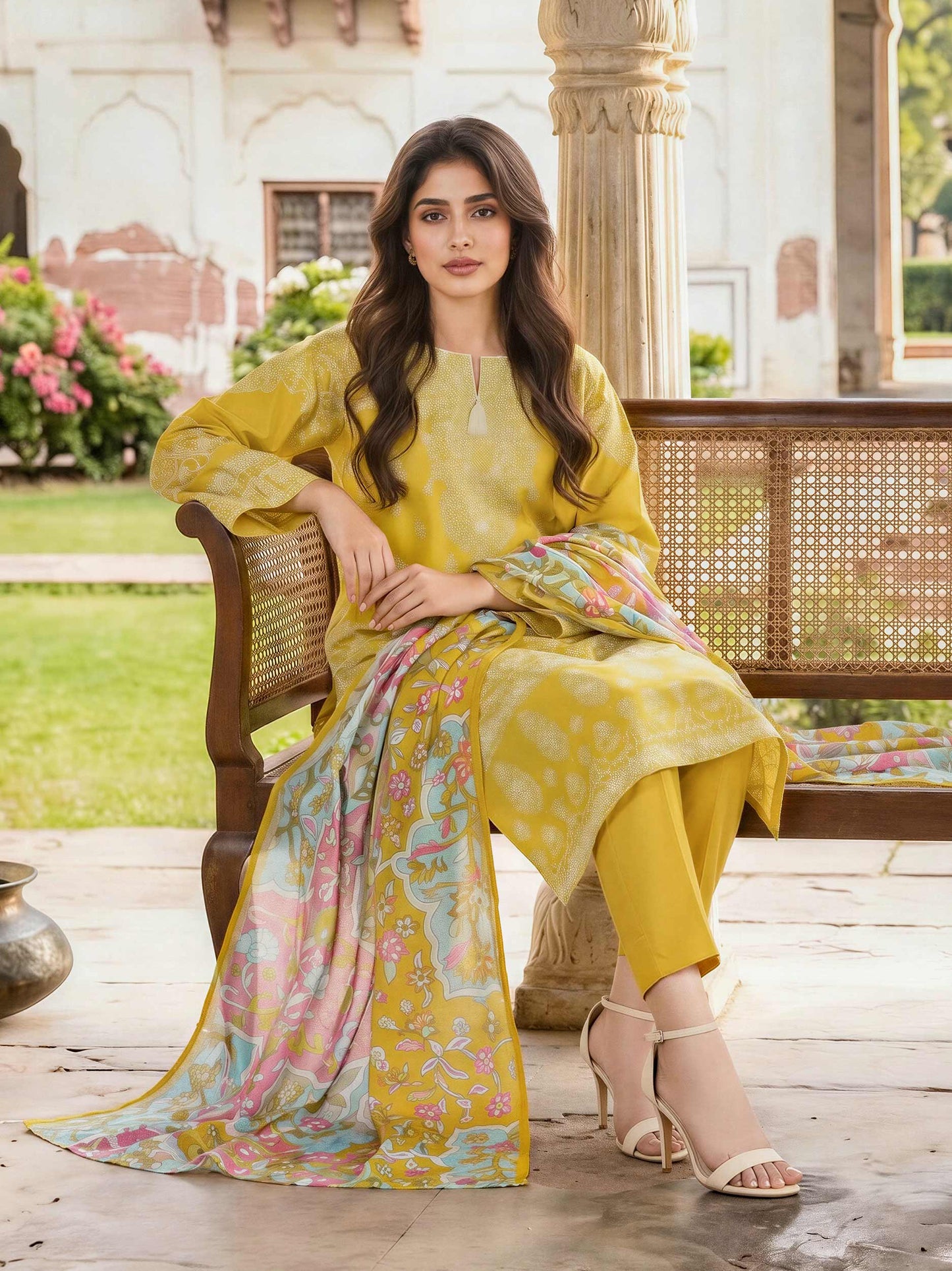 3 Piece Lawn Suit (Unstitched)