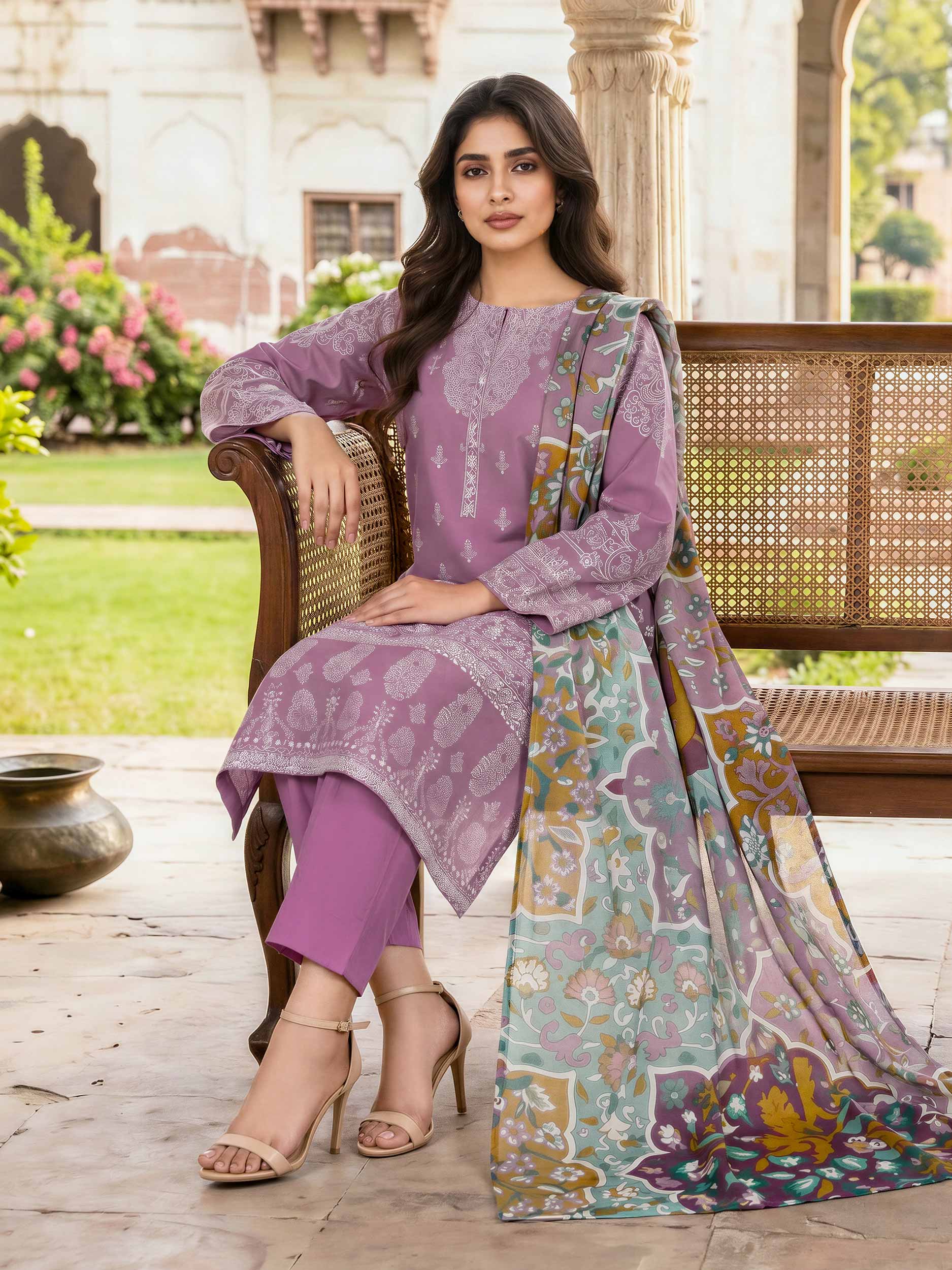 3 Piece Lawn Suit (Unstitched)