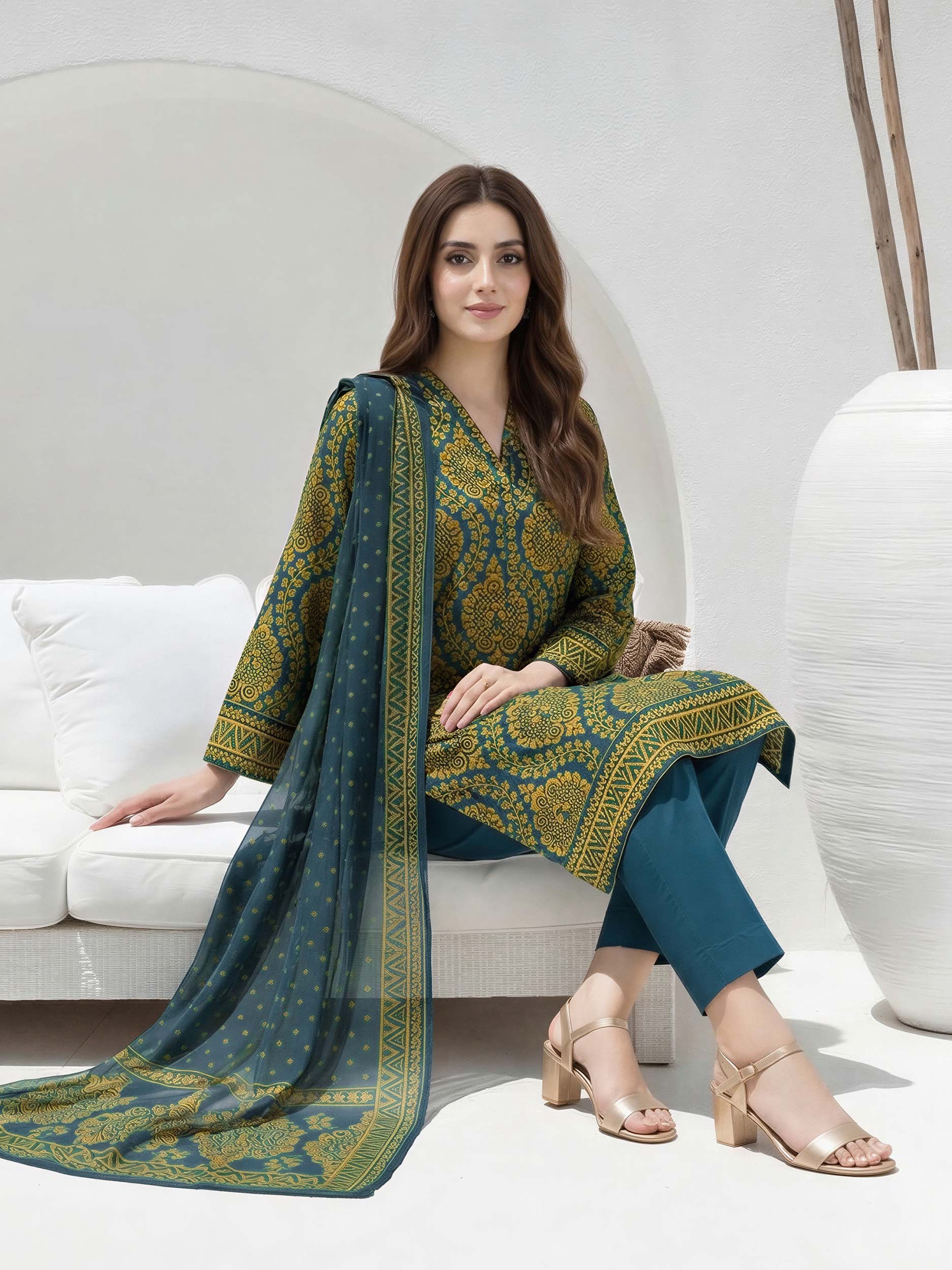 2 Piece Lawn Suit (Unstitched)