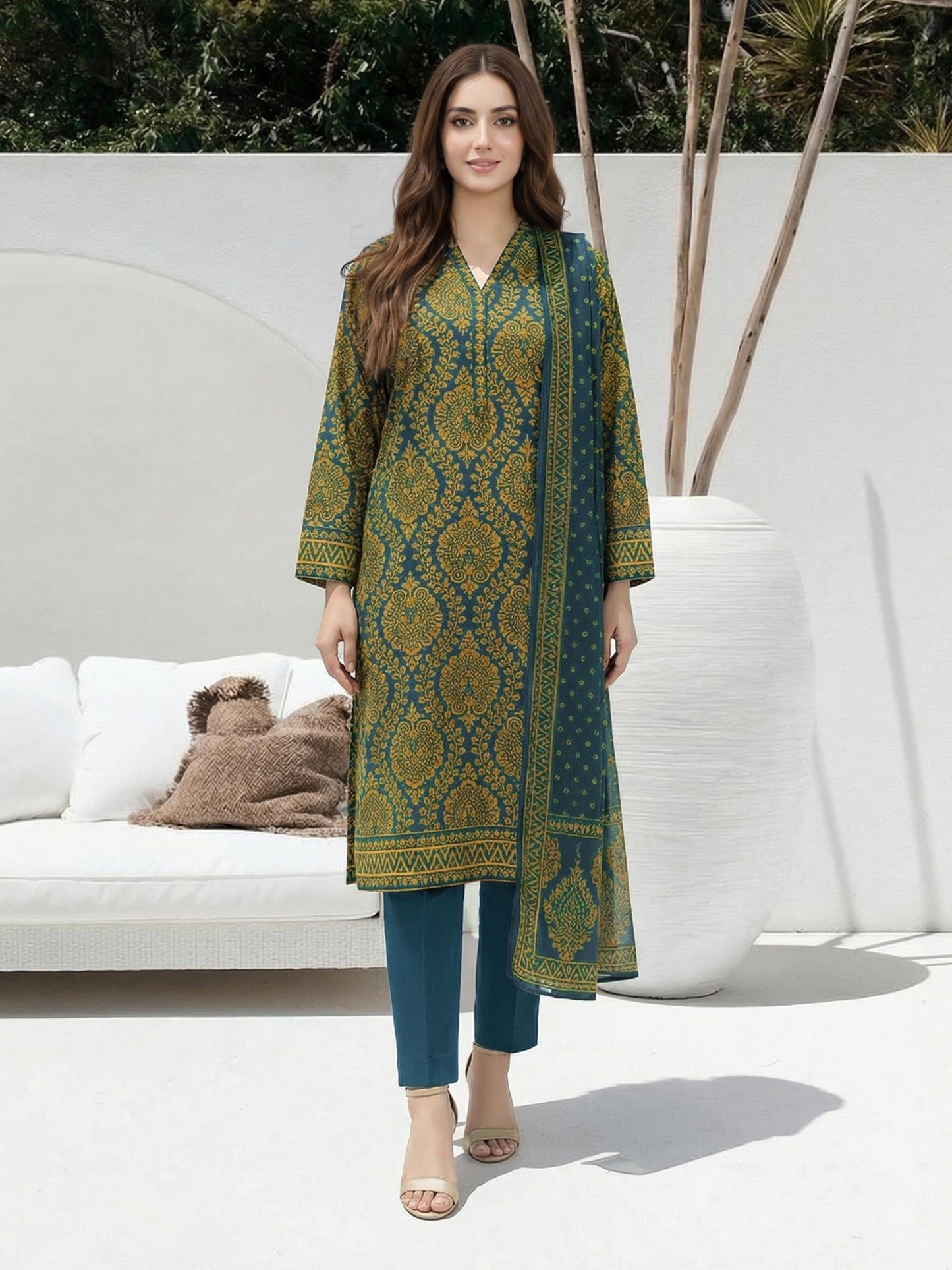 2 Piece Lawn Suit (Unstitched)