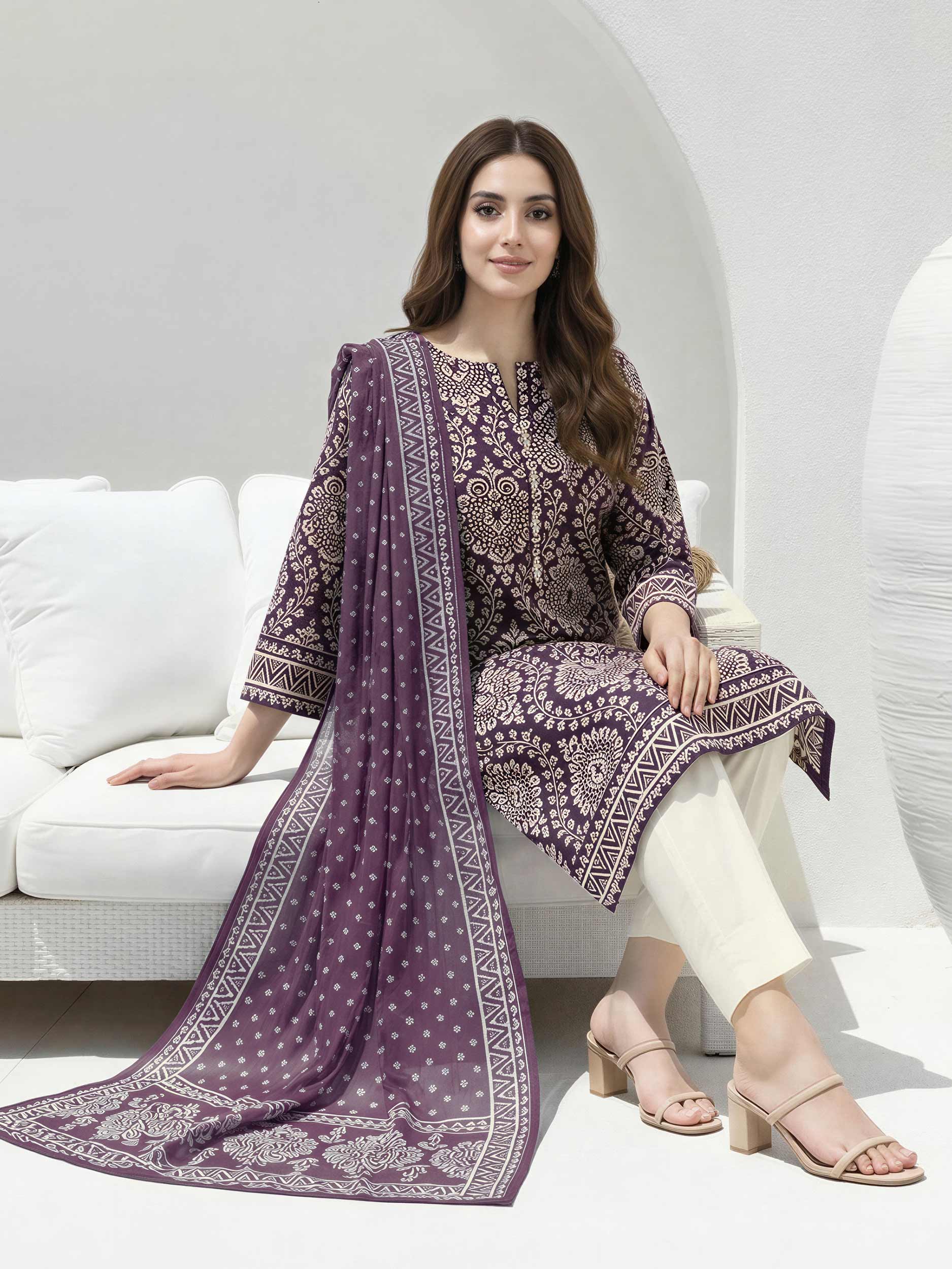 2 Piece Lawn Suit (Unstitched)