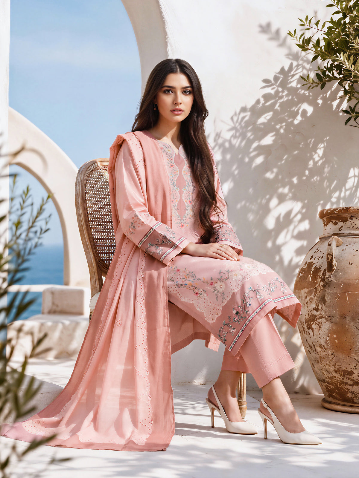 3 Piece Khaddar Suit (Unstitched)