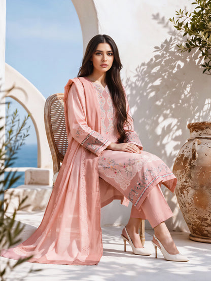 3 Piece Khaddar Suit (Unstitched)