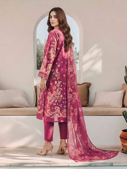 3 Piece Khaddar Paste Suit (Unstitched)