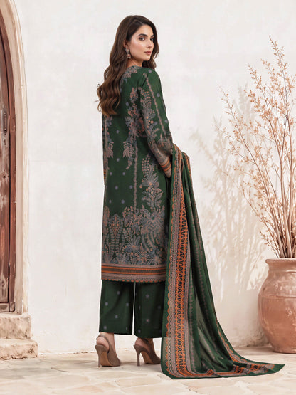 3 Piece Khaddar Paste Suit (Unstitched)