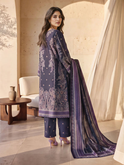 3 Piece Khaddar Paste Suit (Unstitched)