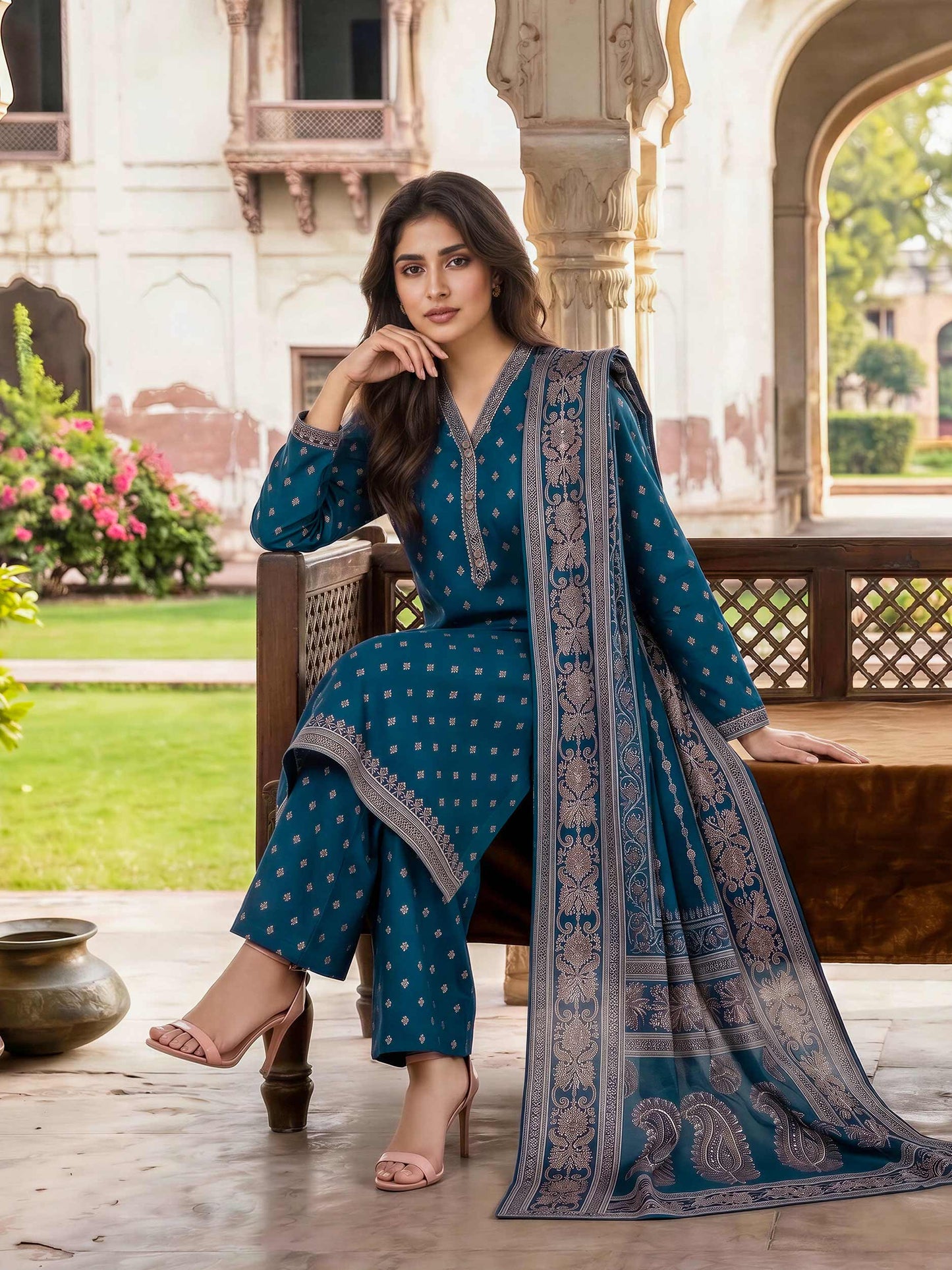 3 Piece Lawn Suit (Unstitched)