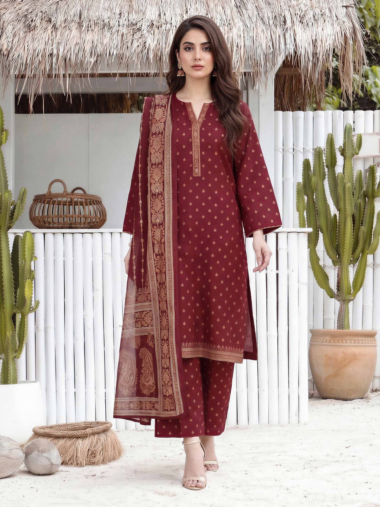 3 Piece Lawn Suit (Unstitched)