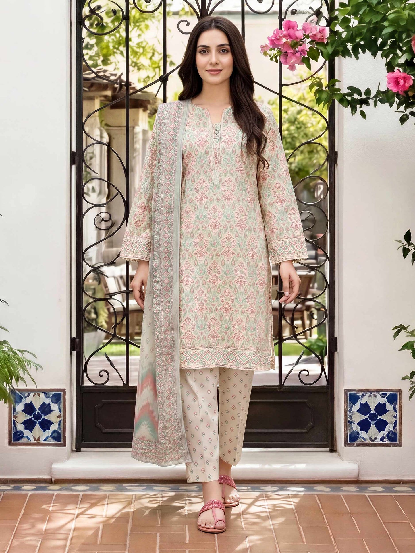 3 Piece Lawn Suit (Unstitched)