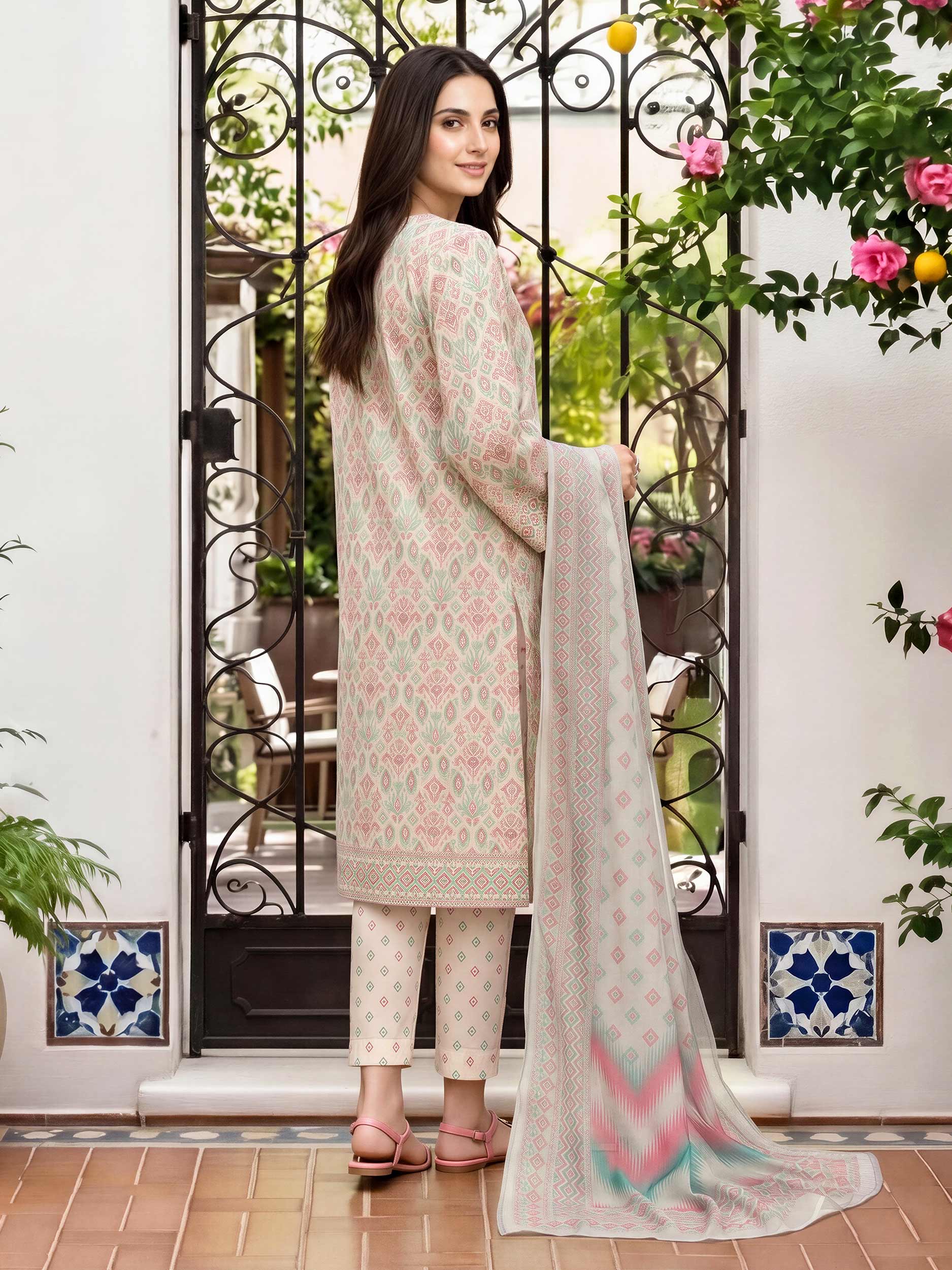 3 Piece Lawn Suit (Unstitched)