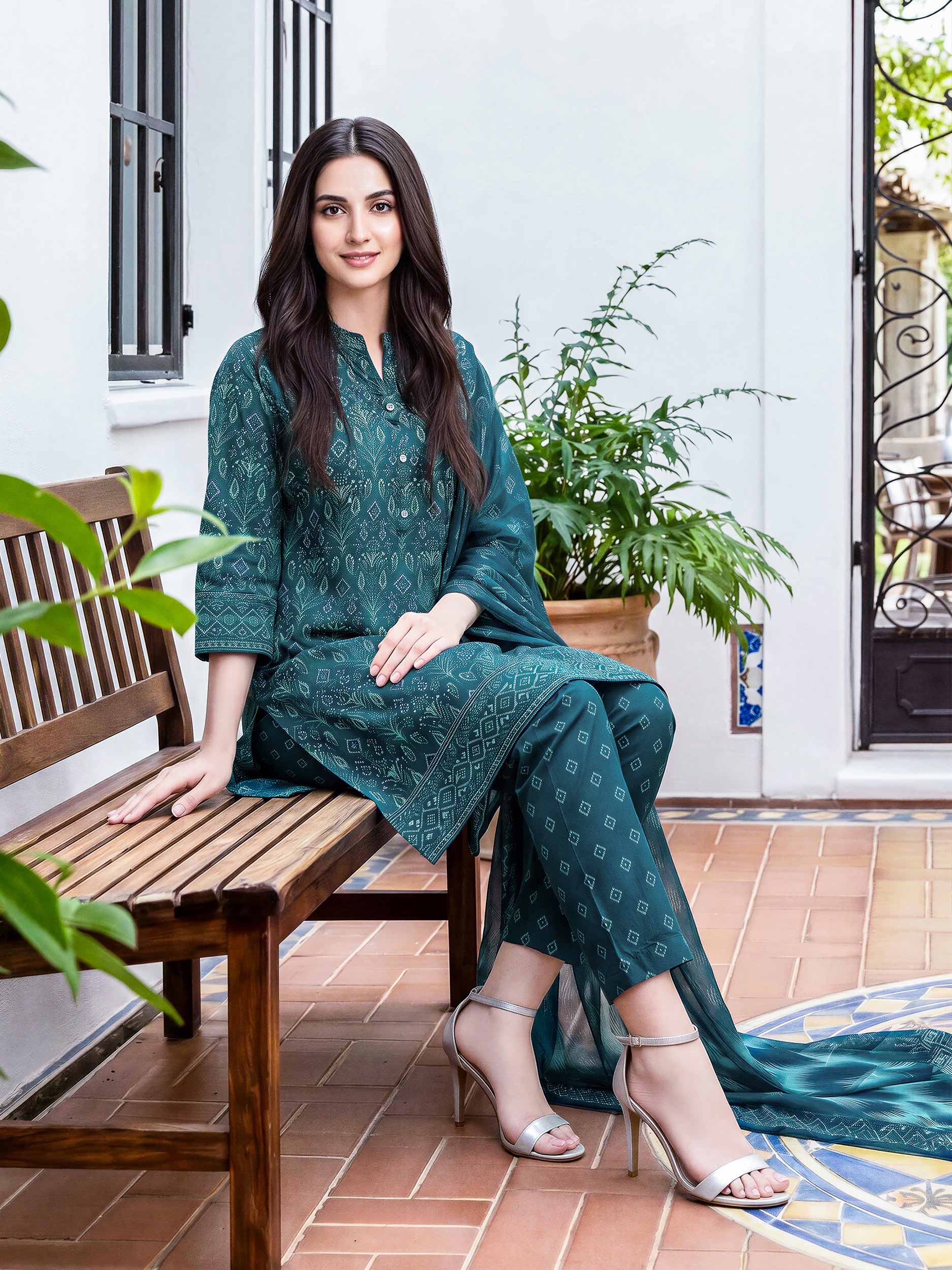 3 Piece Lawn Suit (Unstitched)