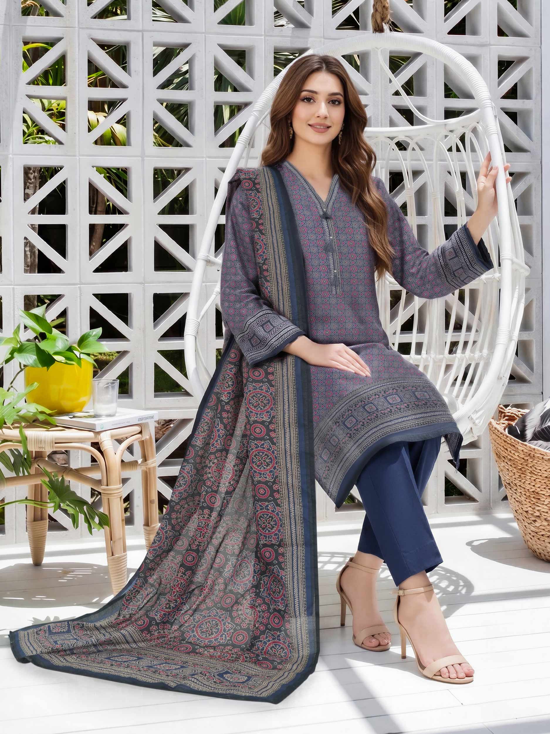 2 Piece Lawn Suit (Unstitched)