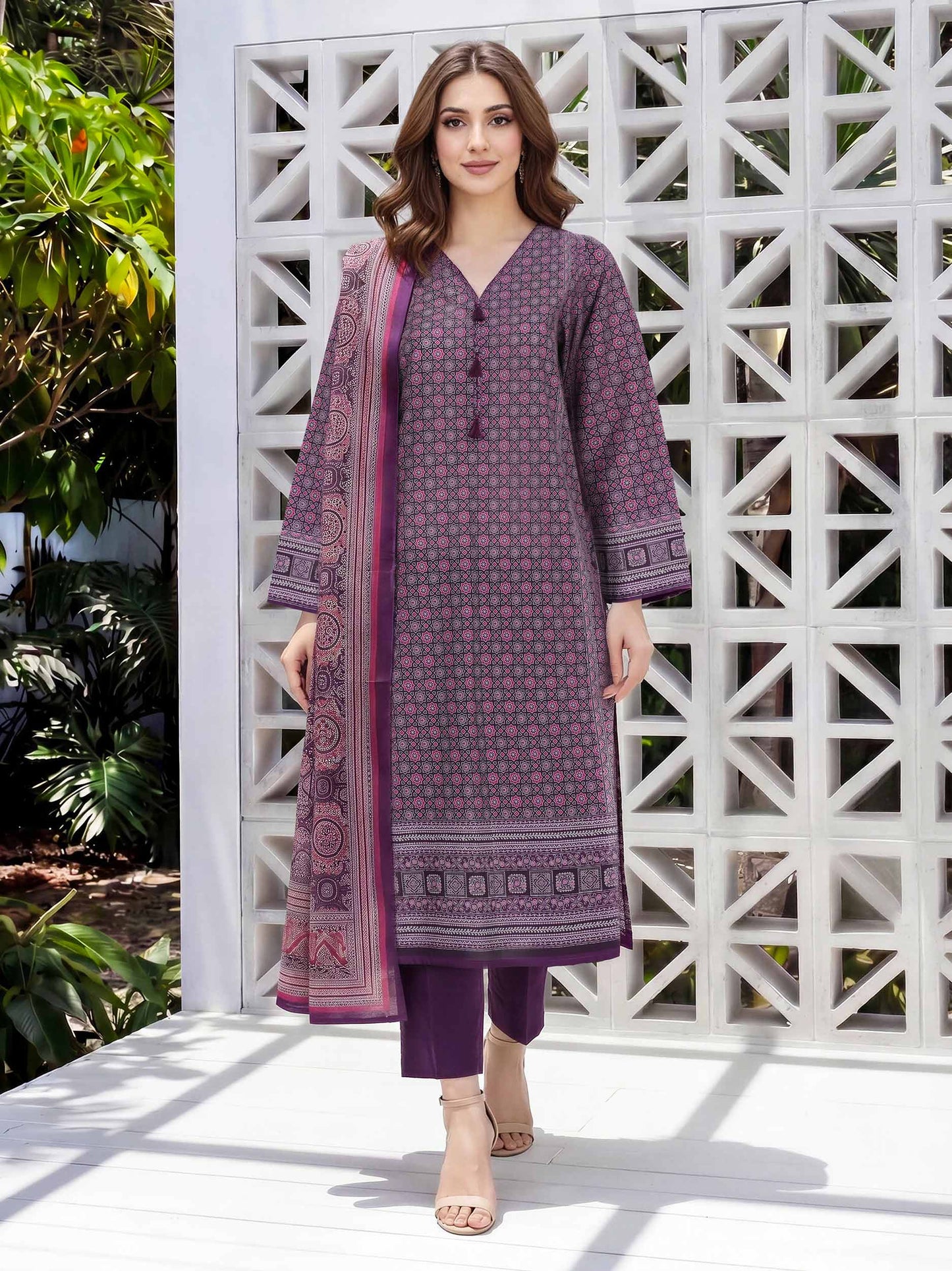 2 Piece Lawn Suit (Unstitched)