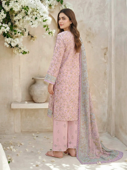 3 Piece Lawn Suit- Printed (Unstitched)