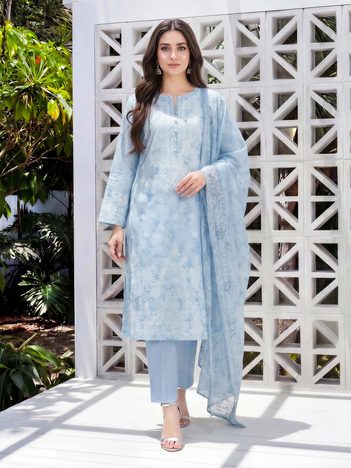 3 Piece Lawn Suit (Unstitched)