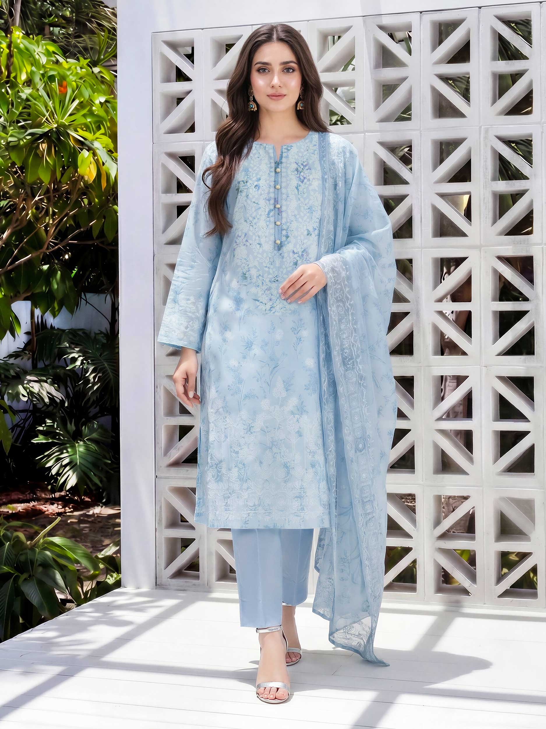 3 Piece Lawn Suit (Unstitched)