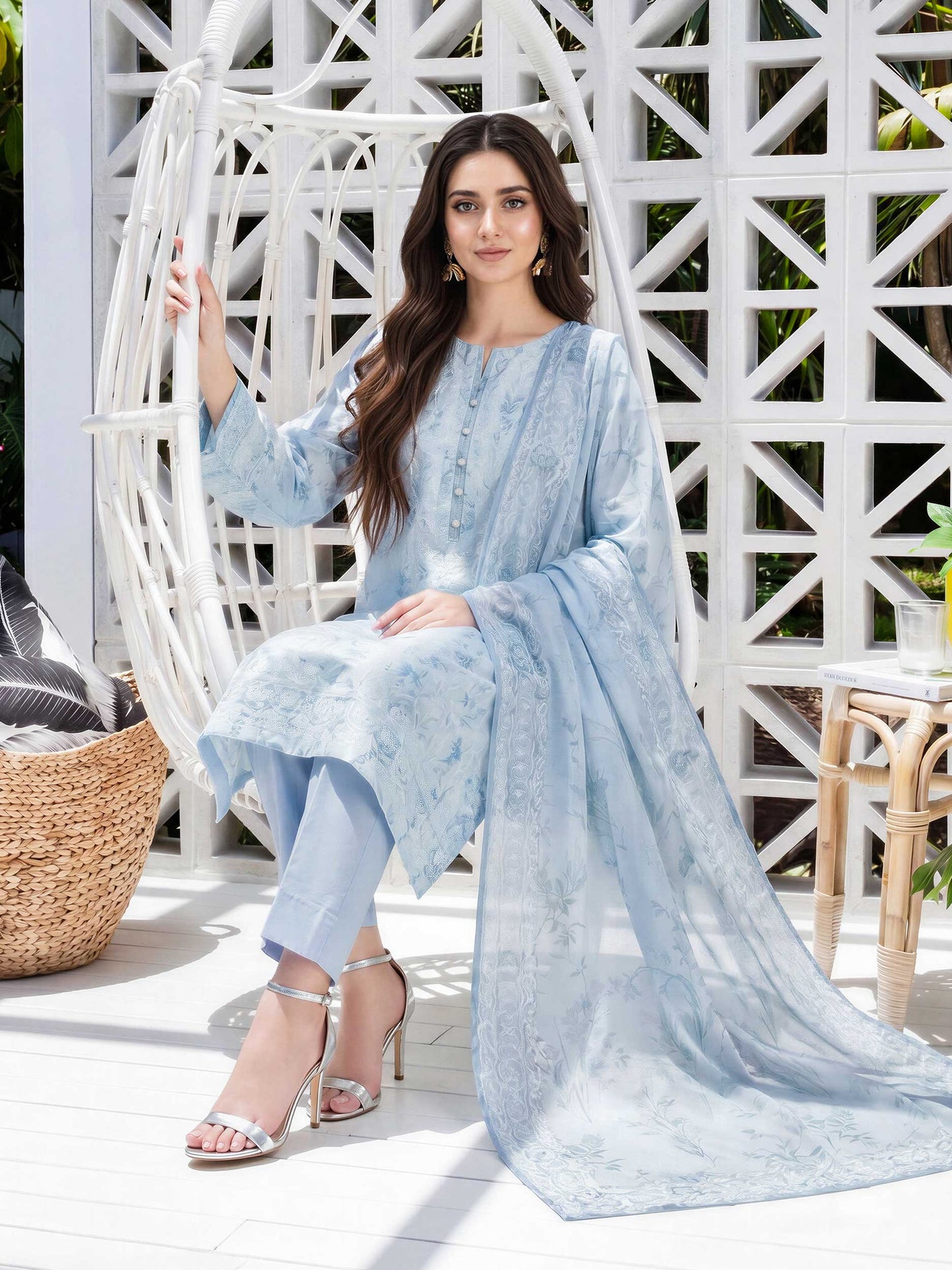 3 Piece Lawn Suit (Unstitched)