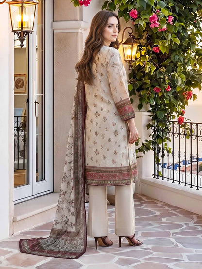3 Piece Lawn Suit (Unstitched)