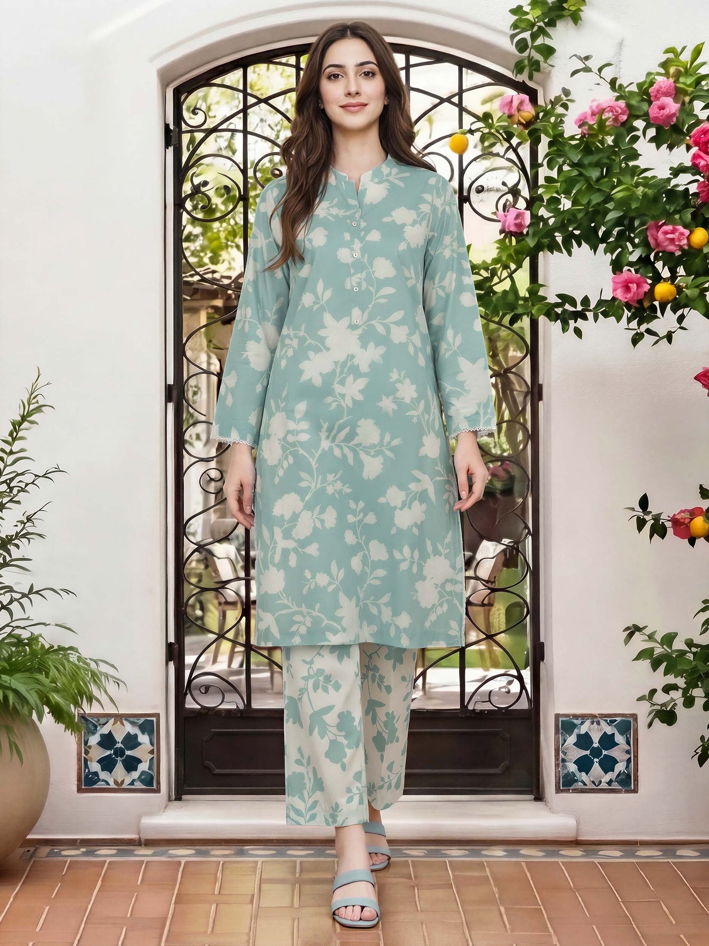 2 Piece Lawn Suit (Unstitched)