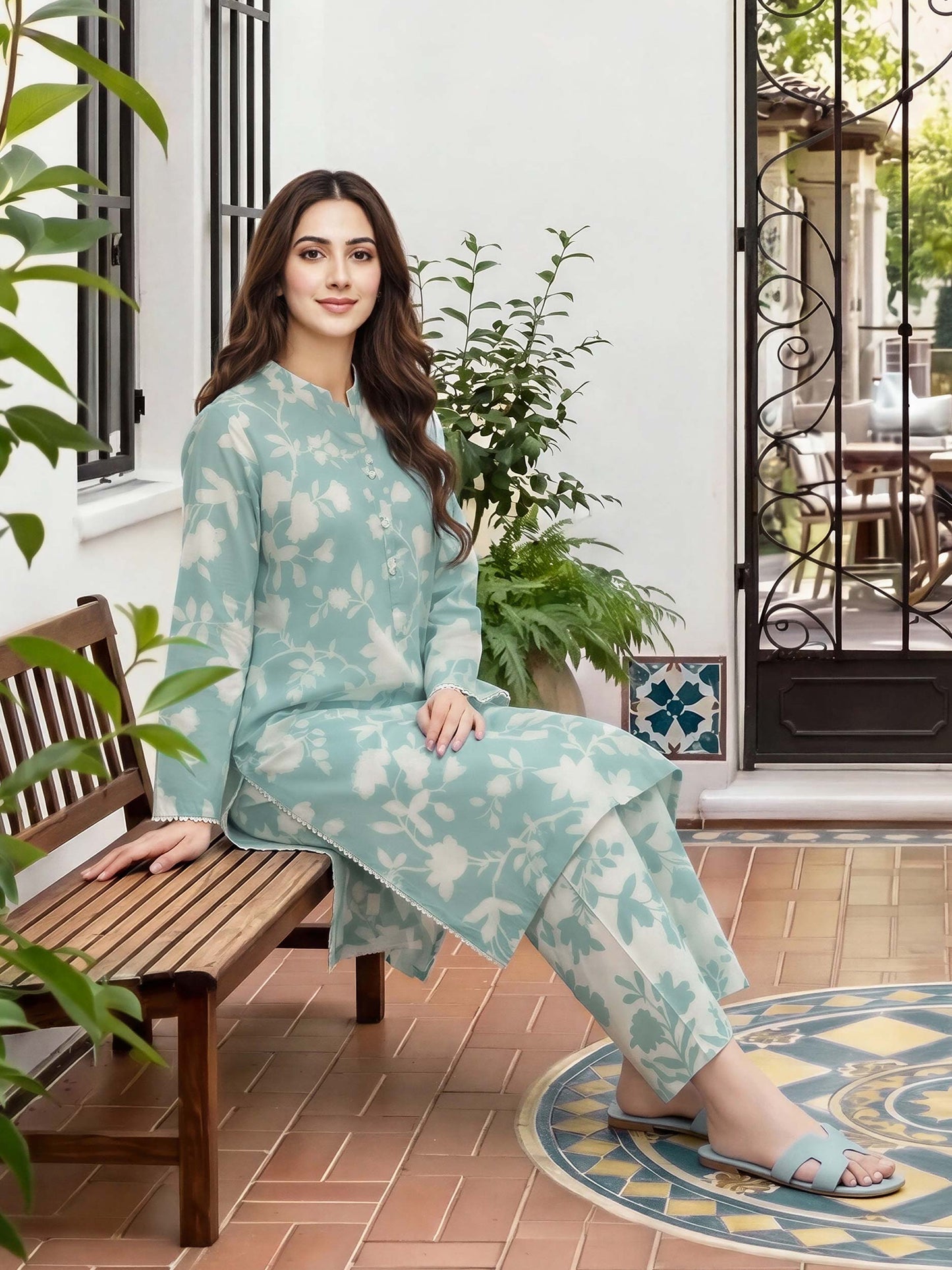 2 Piece Lawn Suit (Unstitched)