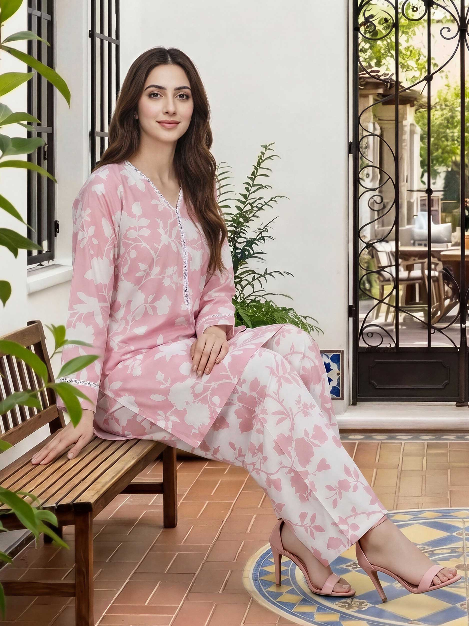 2 Piece Lawn Suit (Unstitched)