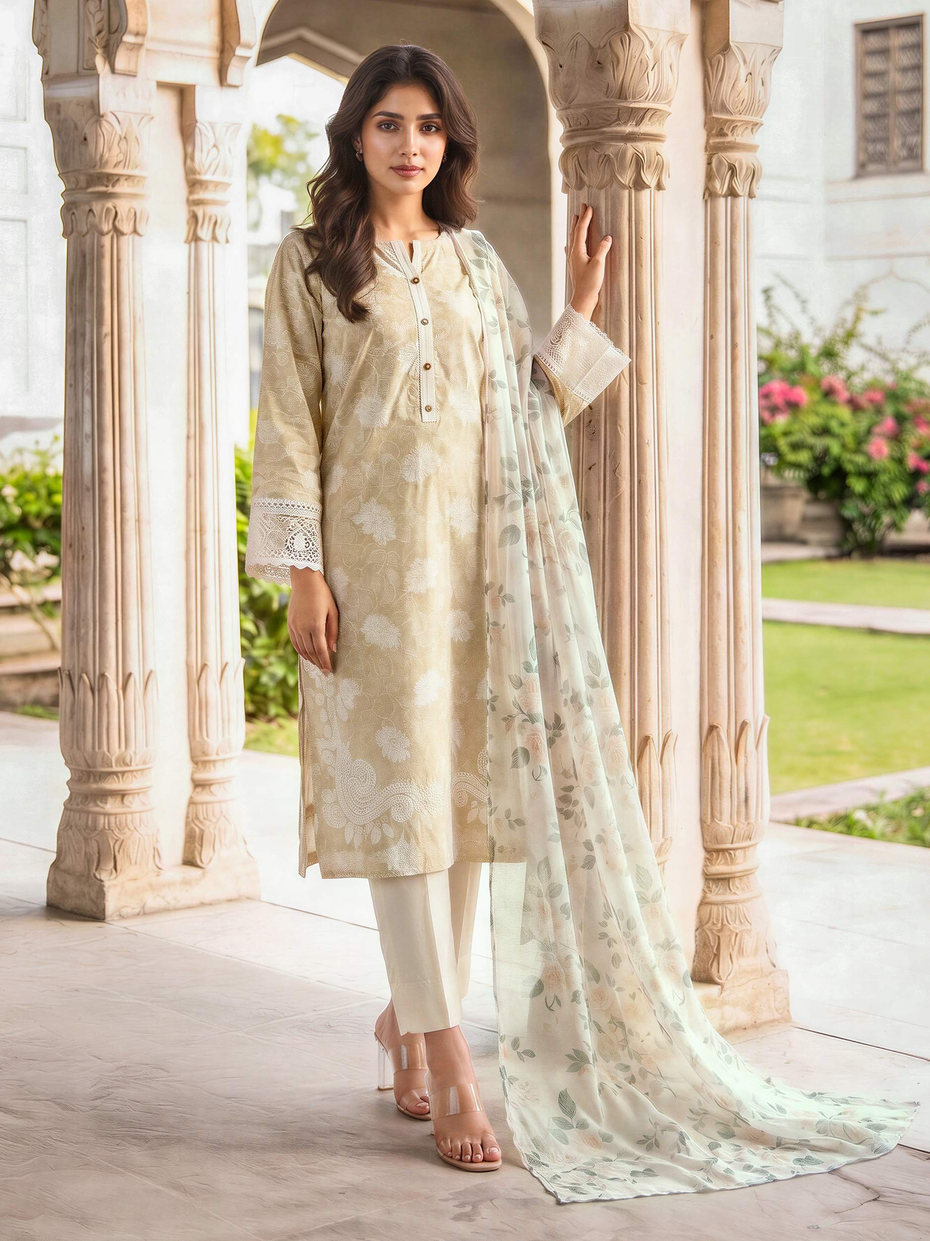 2 Piece Lawn Suit (Unstitched)
