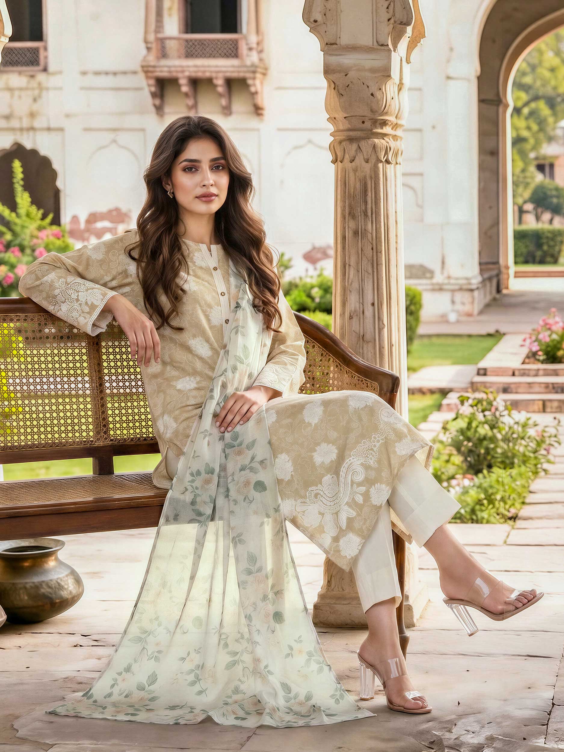 2 Piece Lawn Suit (Unstitched)