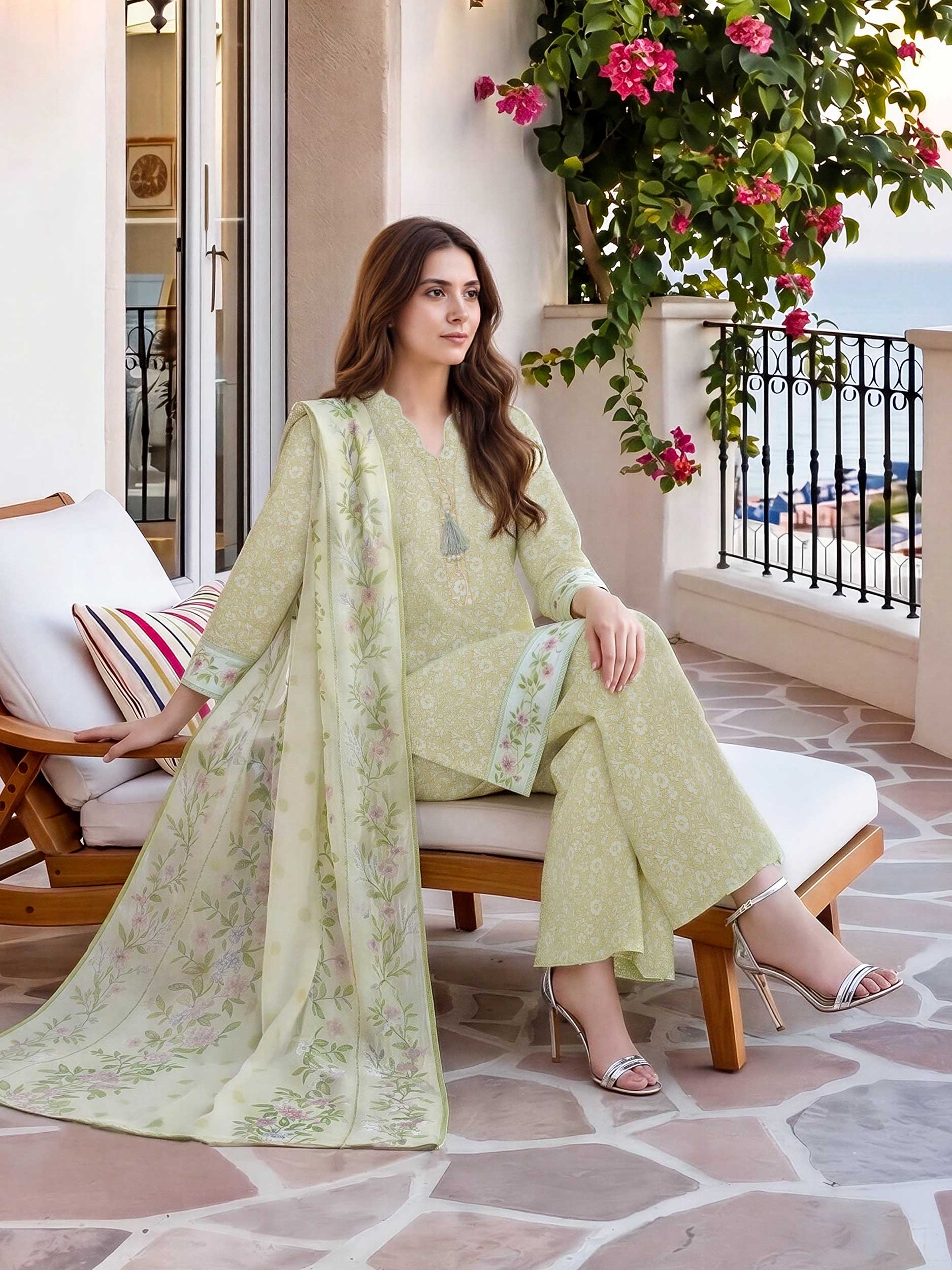 2 Piece Lawn Suit (Unstitched)