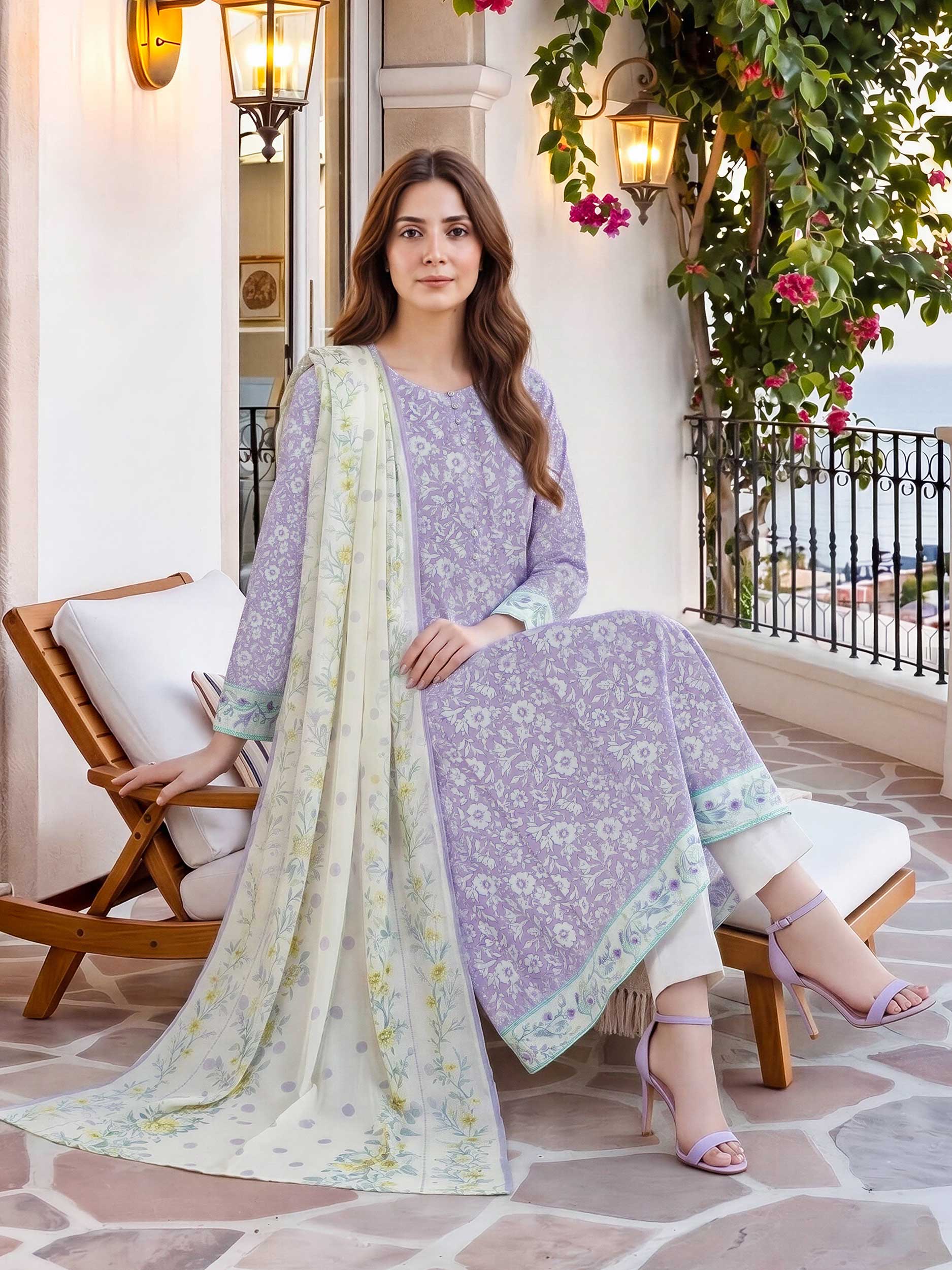 2 Piece Lawn Suit (Unstitched)