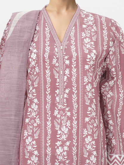 3 Piece Lawn Suit- Printed (Unstitched)
