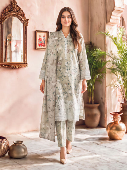 3 Piece Khaddar Paste Suit (Unstitched)