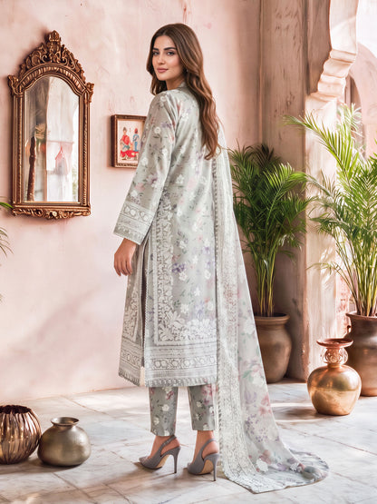 3 Piece Khaddar Paste Suit (Unstitched)