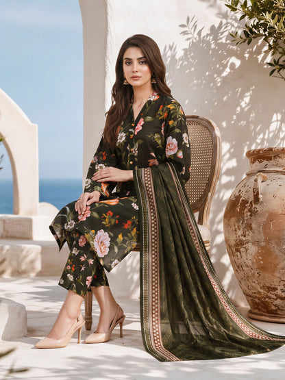3 Piece Khaddar Suit (Unstitched)