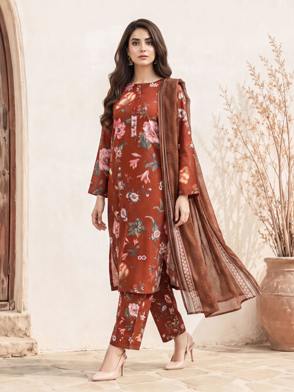 3 Piece Khaddar Suit (Unstitched)