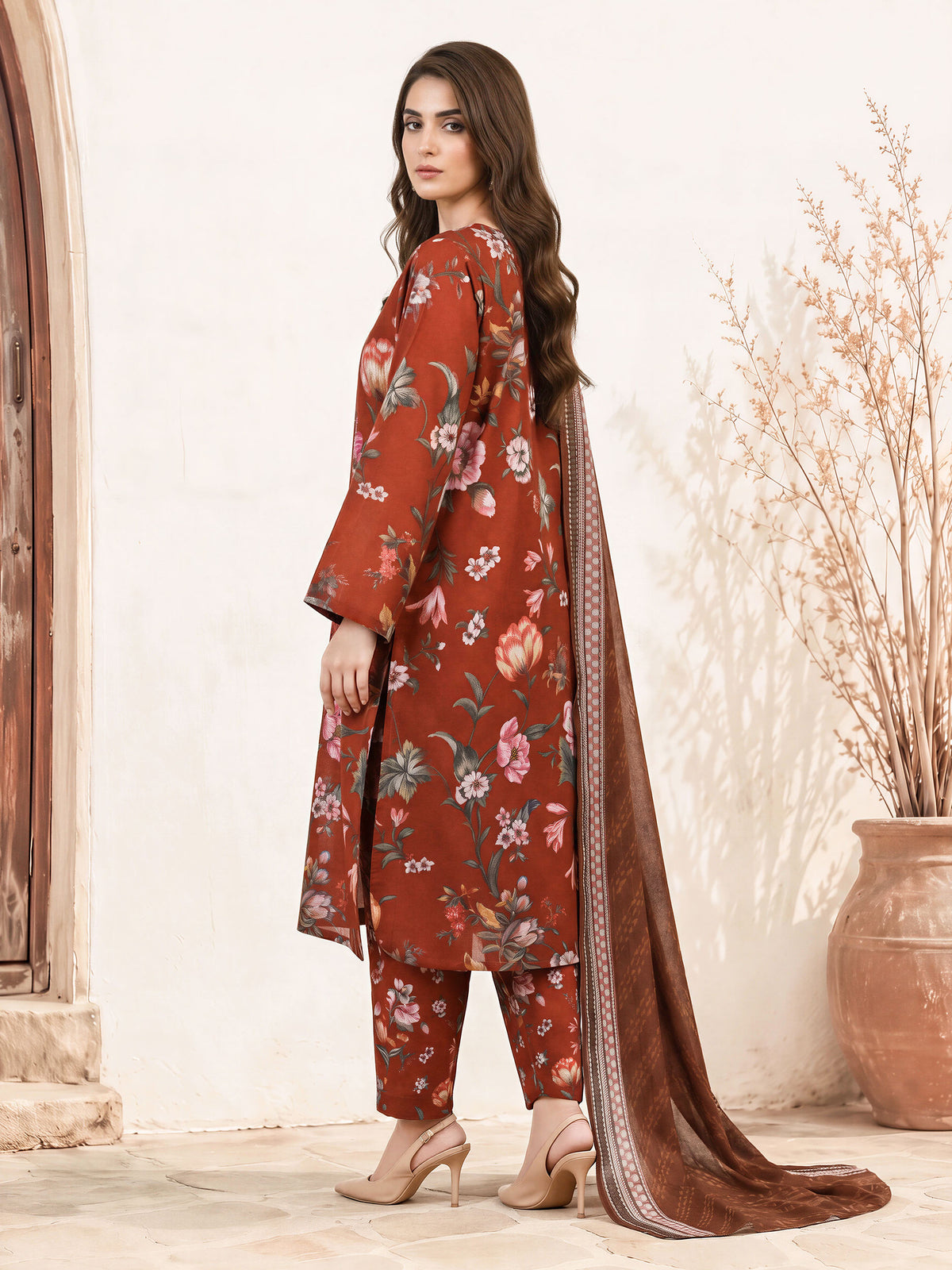 3 Piece Khaddar Suit (Unstitched)
