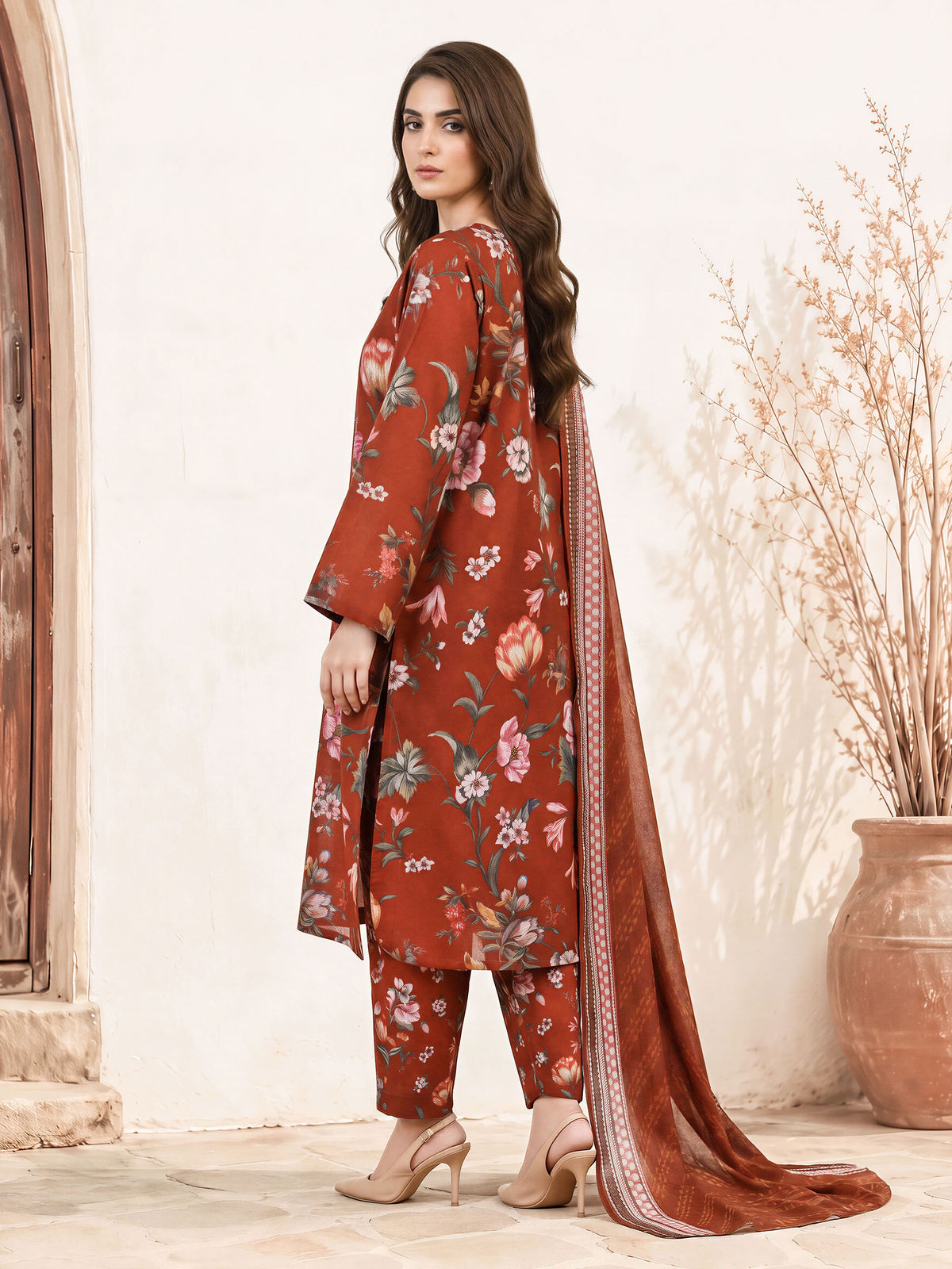 3 Piece Khaddar Suit (Unstitched)